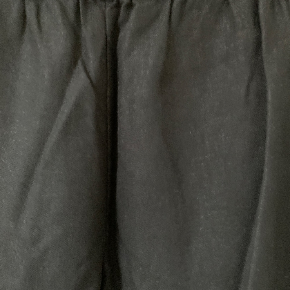 100% Linen Wide Leg Cropped Elastic Waist Pants Medium Petite Hot Cotton Brand - Picture 4 of 8